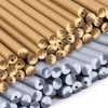 Gold and Silver Plastic Lollipop Sticks (150mm x 4.5mm) x100