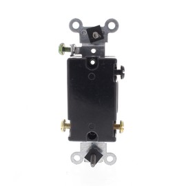 Leviton CS315-2GY 3-Way Toggle Light Switch, 15A 120/277V, Side Wired, Commercial Specification Grade, Gray