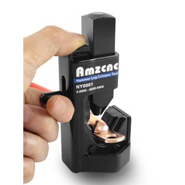 AMZCNC Hammer Lug Crimper Tool - 0000 AWG Battery and Welding Cables( 8 AWG TO 4/0 Wire Gauge)