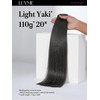 LUVME Yaki Straight Seamless 110g 7Pcs Clip in Hair Extensions