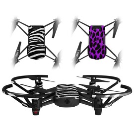 Skin Decal Wrap 2 Pack for DJI Ryze Tello Drone Zebra Drone NOT Included