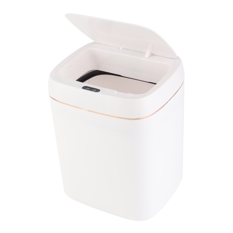 Automatic Touchless Motion Sensor Trash Can 11L Plastic Rectangular Garbage