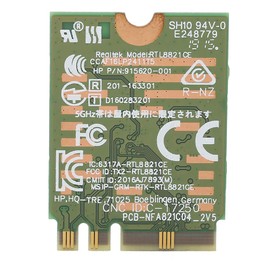Annadue AC Wireless Network Card Model RTL8821CE 433M High Speed Transmission with M.2 Interface and Bluetooth 4.2 for HP Laptop Desktop
