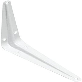 Merriway BH05452 (4 Pcs) London Style Shelf Brackets 100 x 75mm (4 x 3 Inch) White - Pack of 4 Pieces