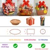 WIKDAY Heat Shrink Wrap Bags for Gift Baskets 10 PCS