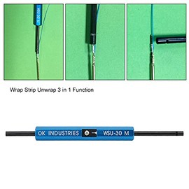 Metal Wire Wrap Tool, 3 in 1 Function Single Stranded Wire Wrap Strip Unwrap Hand Tool Portable Wire Wrapping Tool Replacement for AWG 30 Wire Repairing Service Tool