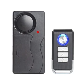 Lancoon Wireless Anti-Theft Vibration Alarm, 110dB Loud Sensitivity Adjustable Motion Sensor Burglar Security System for Door Window Bike Motorcycle Motorhome