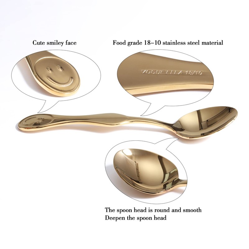 Premium Smiley Face Stainless Steel Dinner Spoon - Perfect for