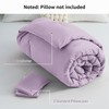 CozyLux Lavender Purple Comforter Set Queen Size, 3 Pieces Solid