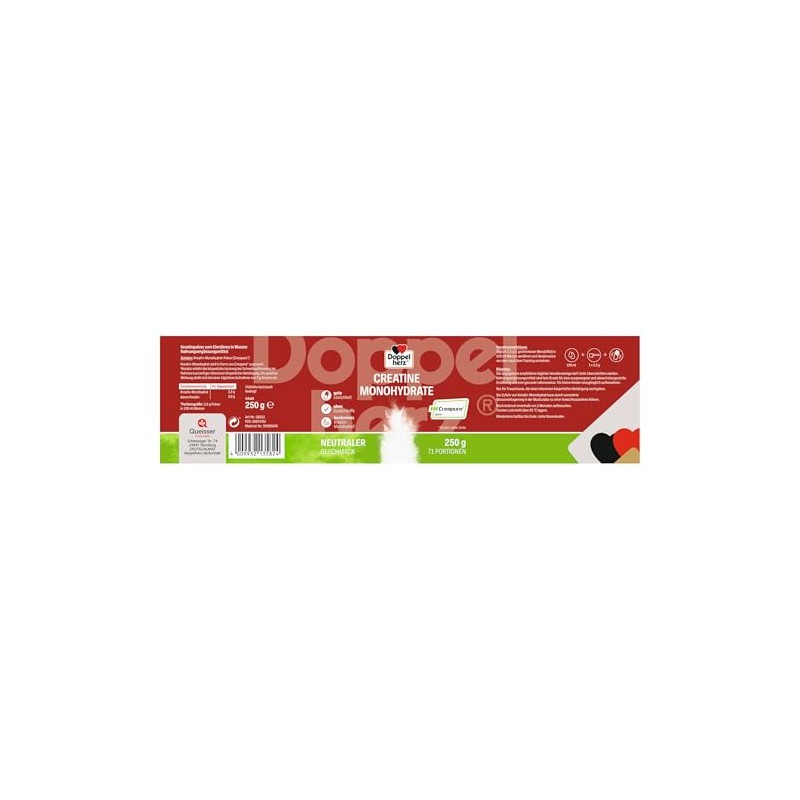 Doppelherz Creatine Monohydrate - High Purity Creatine with Creapure Quality