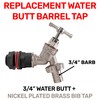 water butt/rain barrel/water storage tank 3/4" bsp adaptor+ bib tap