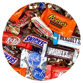 Chocolate Candy Variety Pack, 8lb Bulk Chocolate Candy, Pinata Candy, Individually Wrapped Chocolate Fun Size Candy Bars