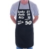 Print4U 50th Birthday Looks Feels BBQ Cooking Funny Novelty Apron
