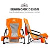 Tisetrail Low Profile Beach Chairs Set of 2 with Cup