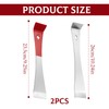 2 Pieces Stainless Steel Pry Bar,Scraper, Multi-Purpose Crow Bar, Flat