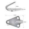 Palwin Pack of 24 Three-Hole Tarpaulin Hooks, Metal Tarpaulin Attachment,