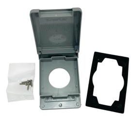 Carlon E98G20N 20A Non-Metallic Weather Proof Single Receptacle Outlet Cover