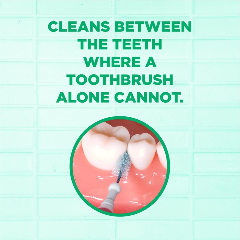GUM Proxabrush Go-Betweens - Moderate, Interdental Brushes Between Teeth, Dental