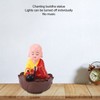 Musical Nodding Monk Figurine Decoration Moving Head Buddha Statue with