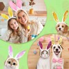 Matreeglam 6 Pcs Bunny Ears Headband Plush Hairbands for Easter