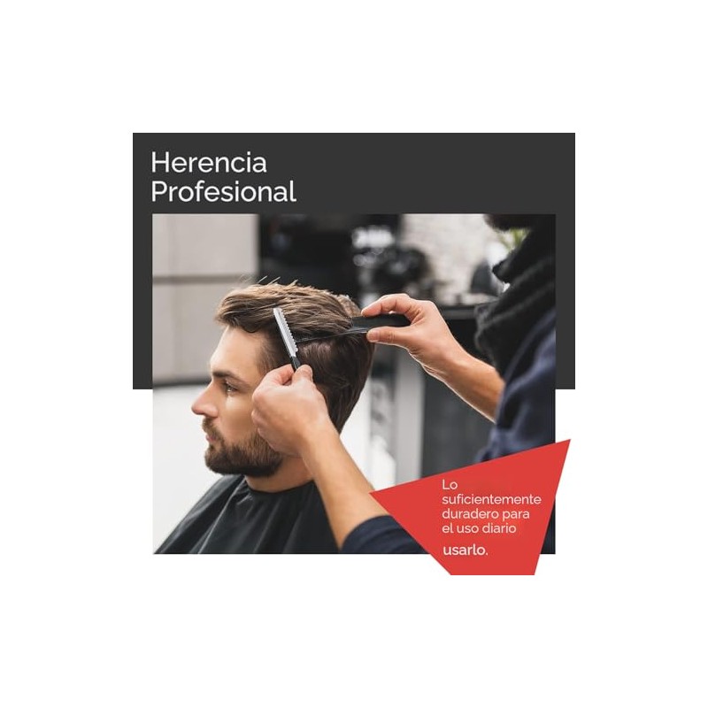 Ace -Peineta Clásica, 7.5 pulgadas, Negro