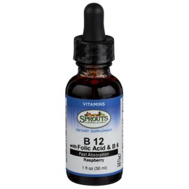 Sprouts B-12 w/Folic Acid & Vitamin B6 Liquid Drops - 1 fl oz
