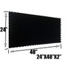 HPKL9999 4PACK 48 "X 24 "X 2" Black Acoustic Panels