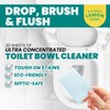 Uncle Todd's Toilet Cleaner - 100% Dissolvable Sheets, Planet-Friendly, Drop,