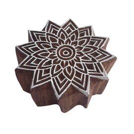 Royal Kraft Wooden Stamps DIY Fabric, Textile, Clay, Pottery, Paper, Henna Printing Blocks THBtag183