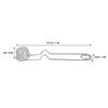 Flint Lighter, Steel Nickel Plating Round Head Acetylene Gas Lighter