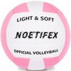 Noetifex Soft Indoor Volleyball, Ultra Soft Fabric Lightweight Volleyball for