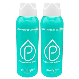 Purefypro Disinfectant Airesol Spray (100ml, 2 Pack) Eliminate 99.9999% Virus and Germs. No Residue. No Rinse. Travel Size.