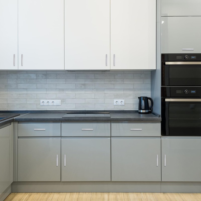 Ravinte 5 Pack Brushed Nickel Kitchen Cabinet Handles 4 Inch