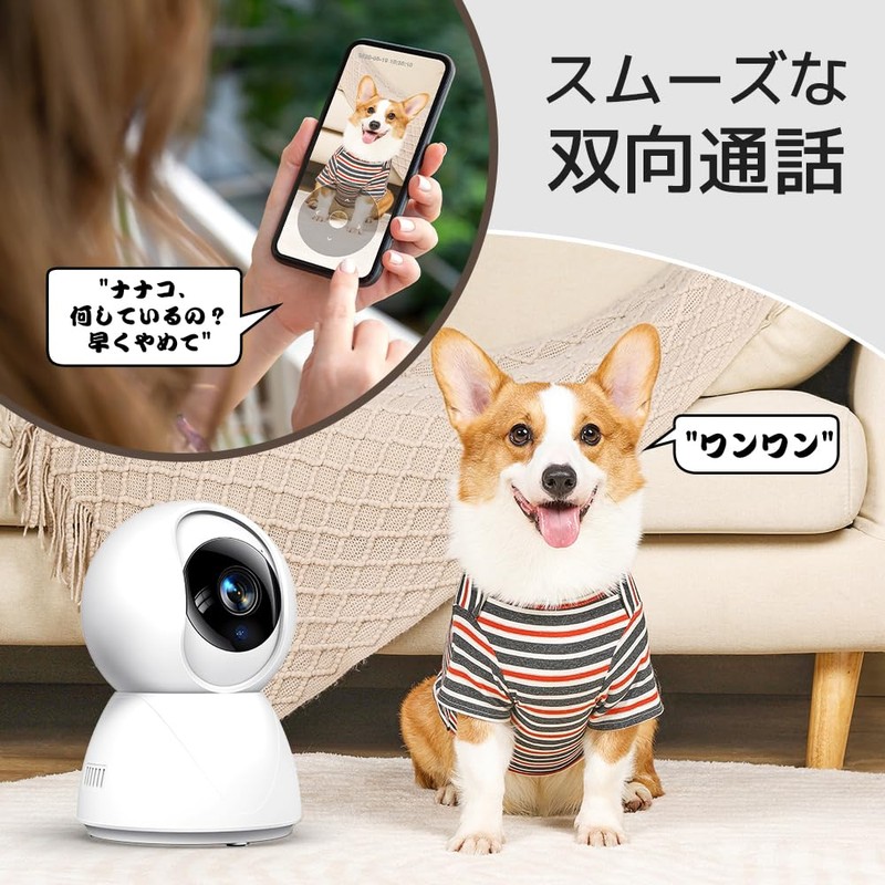 Security Camera, Two-Way Audio, 24-Hour Recording, Indoor/Outdoor, Surveillance Camera, Pet