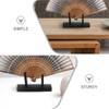 Alipis 2pcs Bamboo Folding Fan Stands - Elegant Japanese and