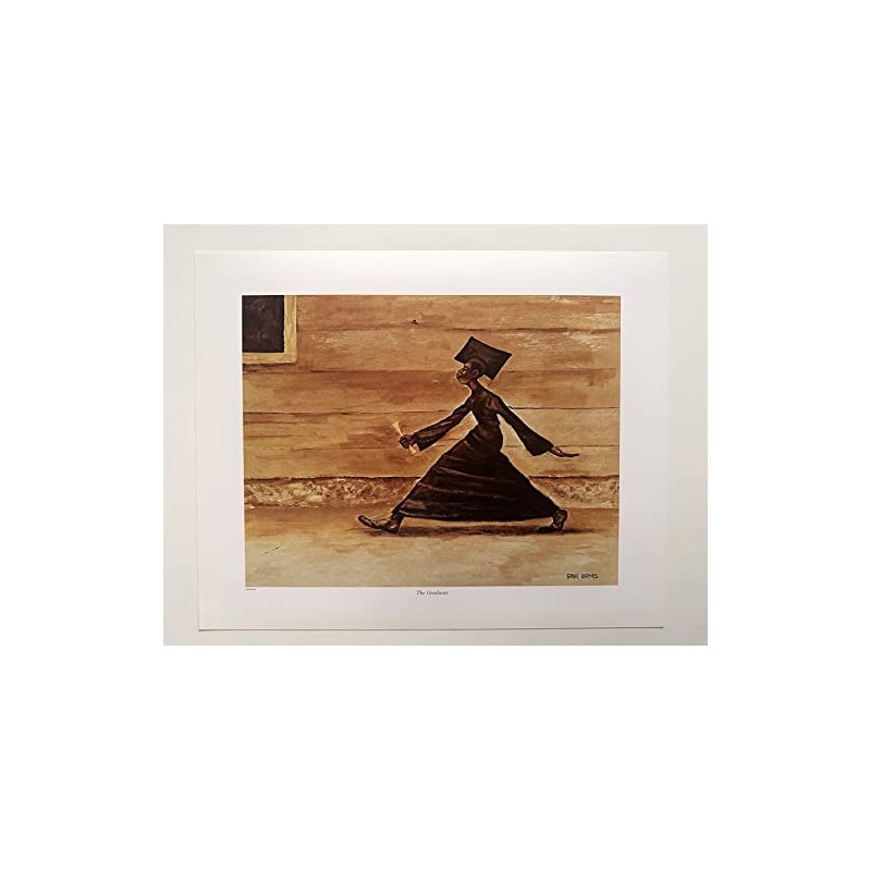 Ernie Barnes The Graduate print 14.5 x 18.75 in.