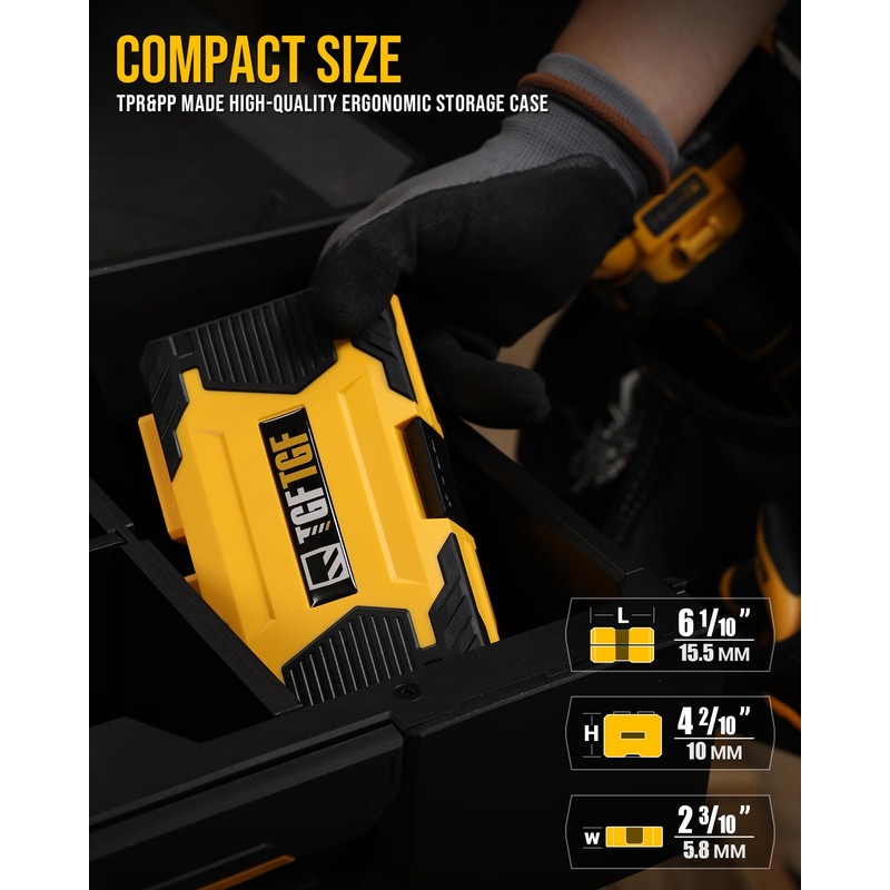 TGFTGF 42PCS Screwdriver Bit Set, S2 Steel Magnetic Drill Bit