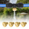 sourcing map Brass Misting Nozzle, 10/24 UNC 0.5mm Orifice Dia
