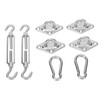 Sun Shade Sail Hardware Kit Sturdy Structure Stainless Steel Sunshades
