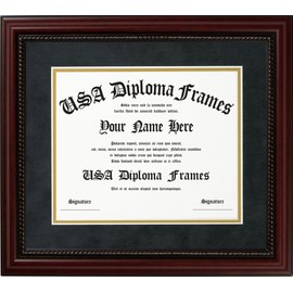 Executive Cherry Rope Diploma Frame (fits 8.5x11 or 11 x 14 documents) (11" x 14")