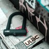 ULAC(ユーラック) BROOKLYN シリコンカバー自転車用U字ロック UL-SU3-03 76mm×128mm ブラック