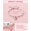 Eaciy First Communion Gifts for Girls - Pearl Cross Bracelet