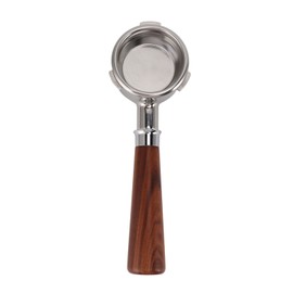 58mm Bottomless Portafilter 3 Ears Stainless Steel Coffee Portafilter Solid Wood Handle for Barsetto Coffee Machine A1 Style Redwood