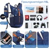 BECOJADDE 15L Hiking Backpack Men's Small Backpack Women's Lightweight Daypack