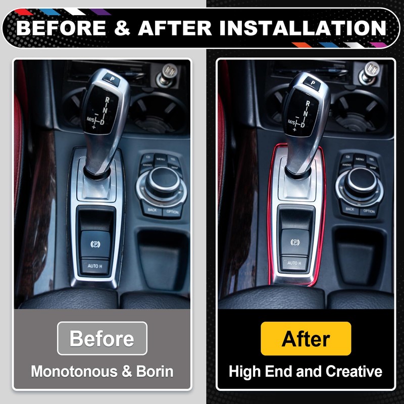 Spurtar Car Interior Trim Strip – Red Interior Decorative Molding
