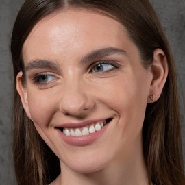 Namana Triangle Spike Earrings in Rose Gold Plated 925 Sterling Silver, Cute Earrings for Women and Girls with Cubic Zirconia, Edgy Rose Gold Earrings for Women, Rose Gold Jewellery for Women