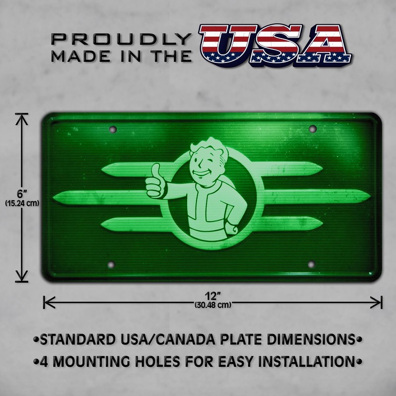 Fallout | PIP-BOY | Metal Stamped License Plate