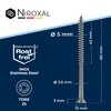 Torx Screws, Stainless Steel Screws 5x80, V2A Stainless Steel, Rustproof,