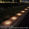 Lacasa 4 Pack Solar Deck Lights Outdoor Waterproof LED, Garden