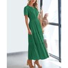 BTFBM Womens Summer 2025 Casual Midi Maxi Dresses Lightweight Short